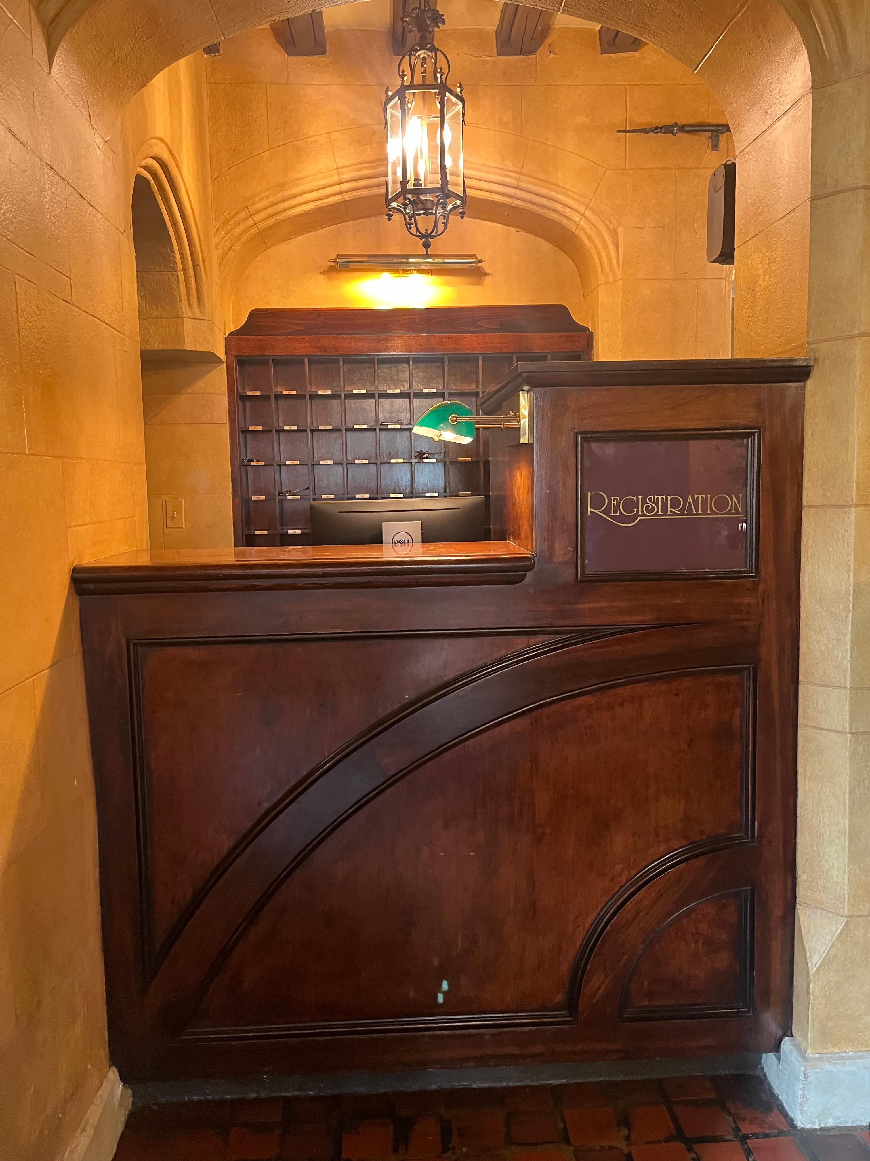 Reception desk