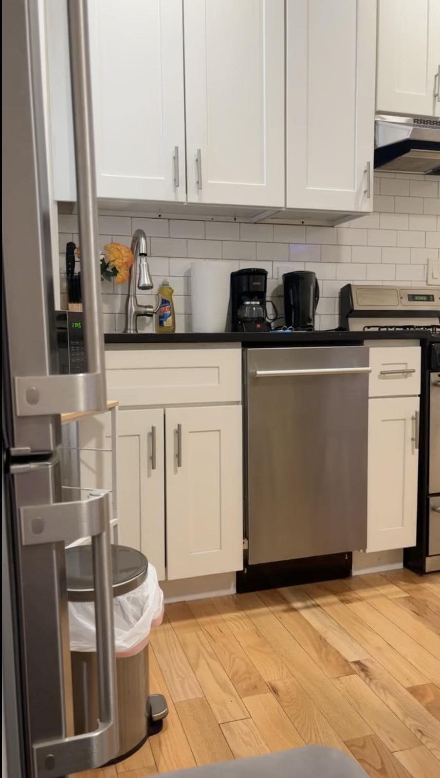 Nice kitchen. View from the couch. 