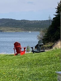 Growler iceberg across the bay