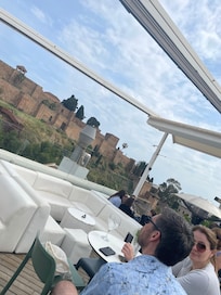 View from roof terrace bar ☀️😍