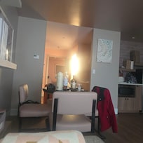 Living area to hallway leading to bedroom