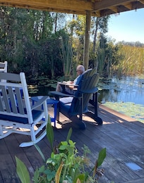 Just hanging out on the boat dock