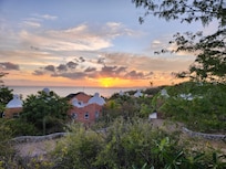 Sun rise over the resort and the Sea of Cortez