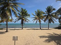 Beach view from the house