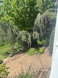 Loved the view from the dining room and such a cool pond!