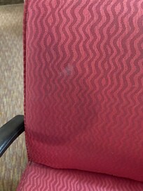 stains on desk chair
