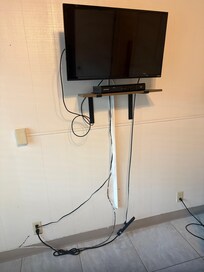 Nice TV set up
Not sure the insurance company would like to see this photo