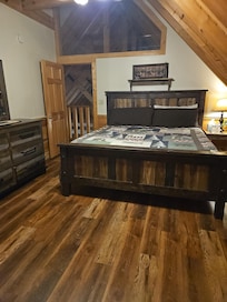 This was our bedroom upstairs