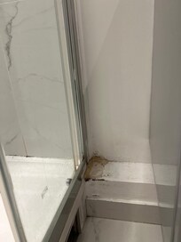 In the bathroom