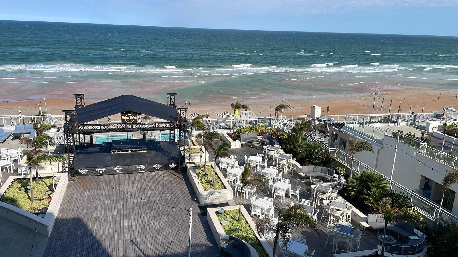 View from our balcony