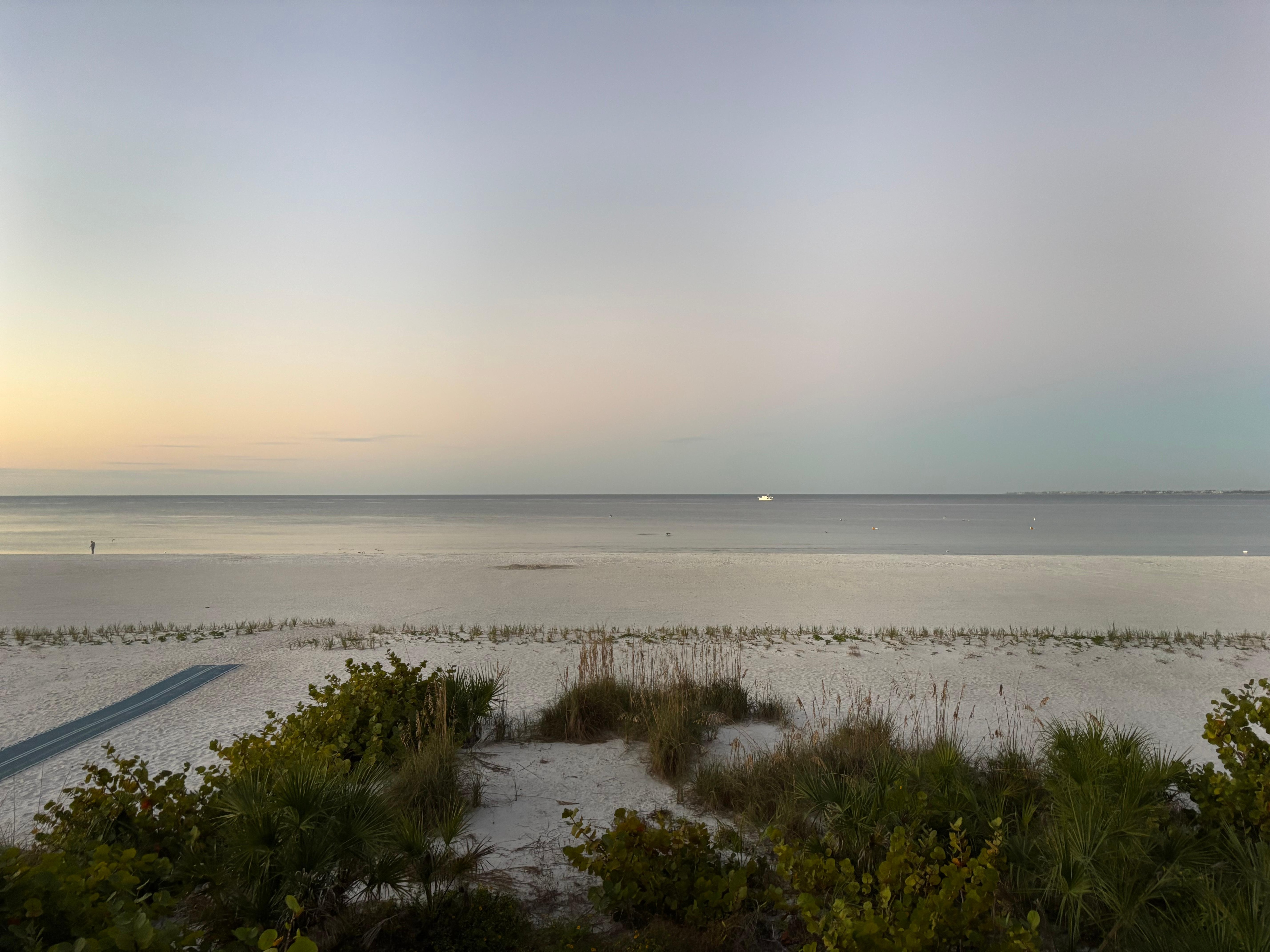 Morning view from the balcony.