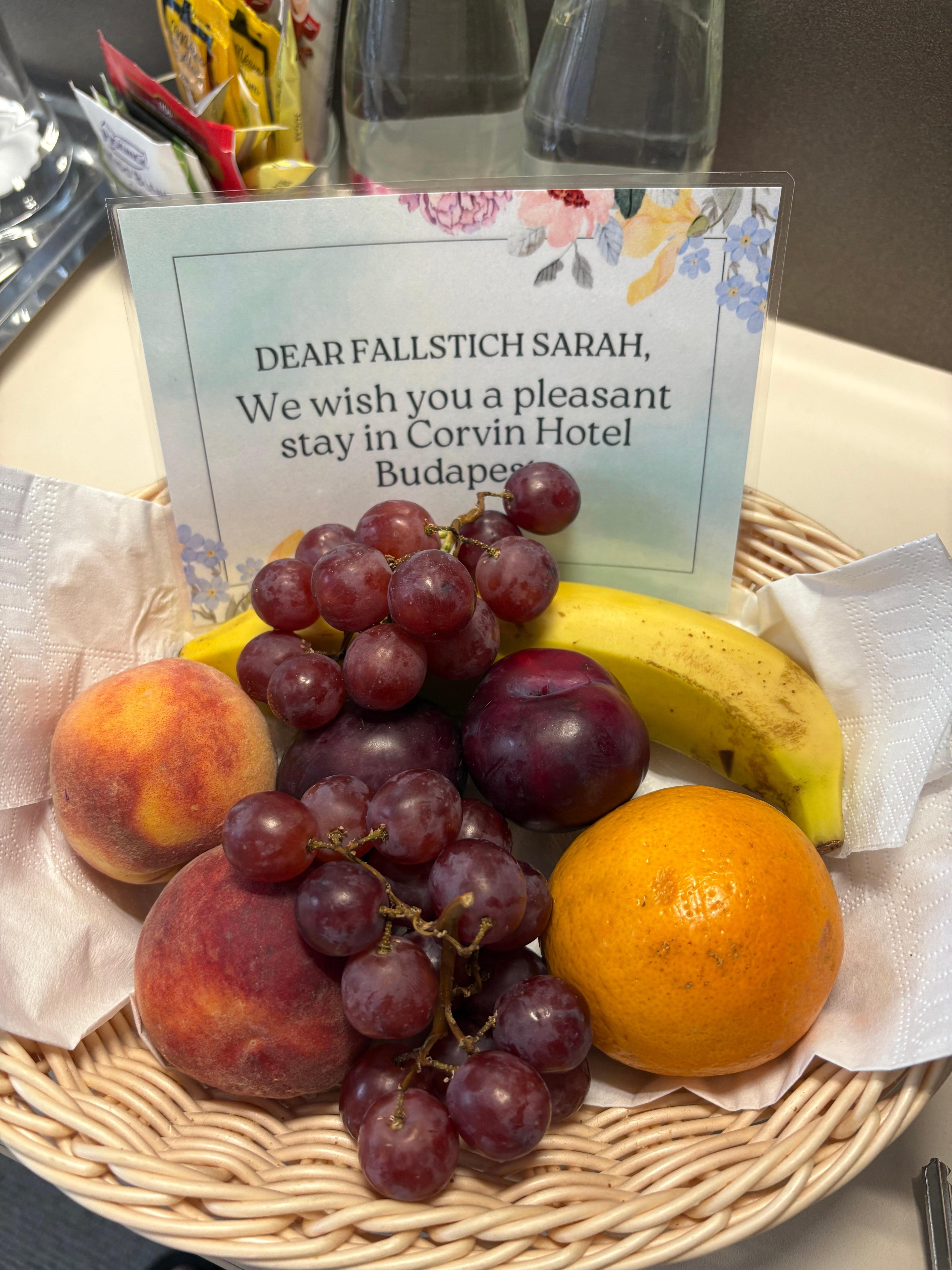Lovely Welcome basket!