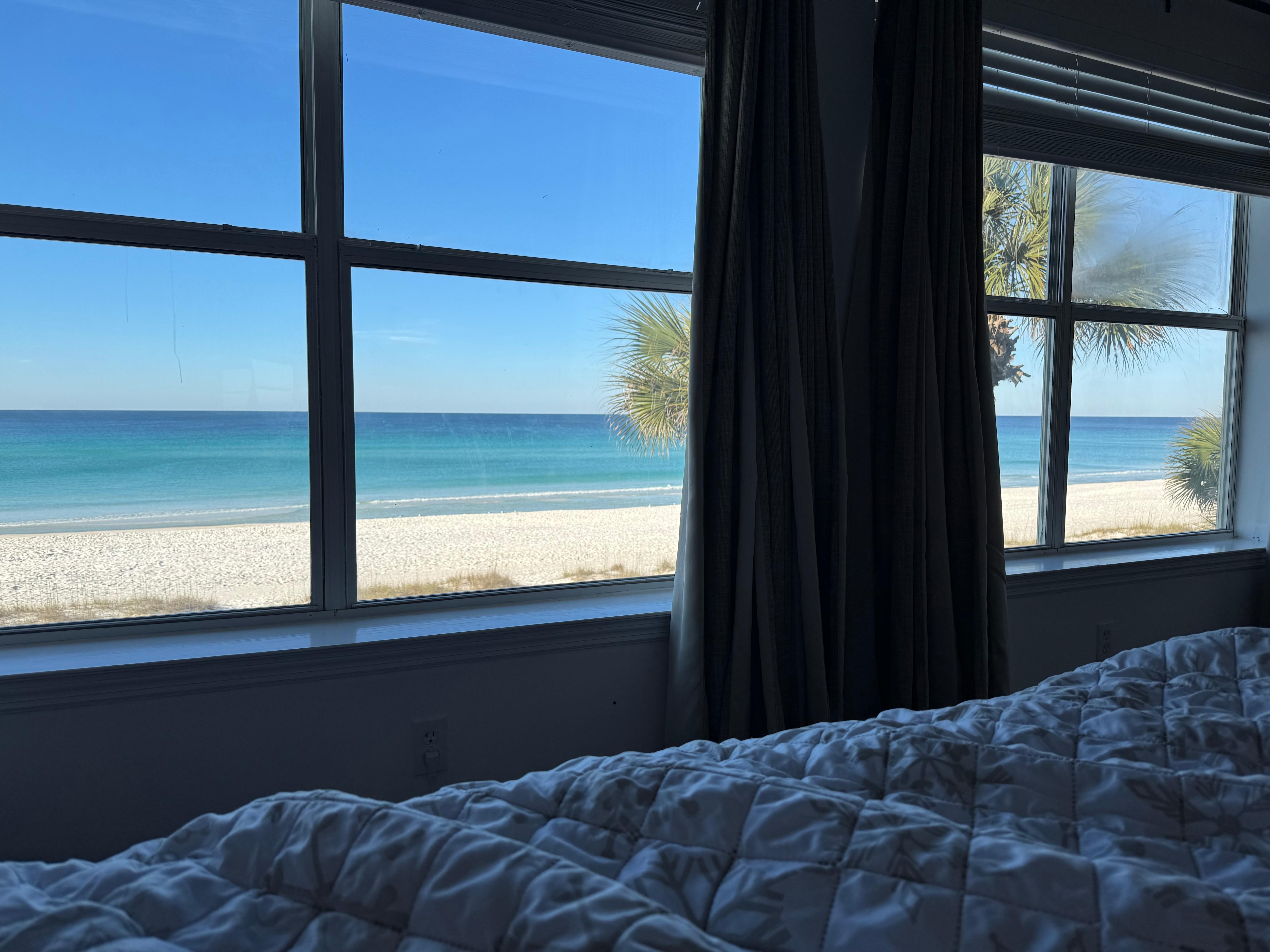 From the beachside bedroom 