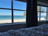 From the beachside bedroom