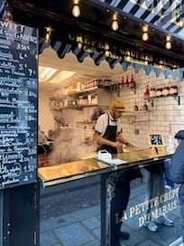 Fun crepes just a few blocks down from the apartment