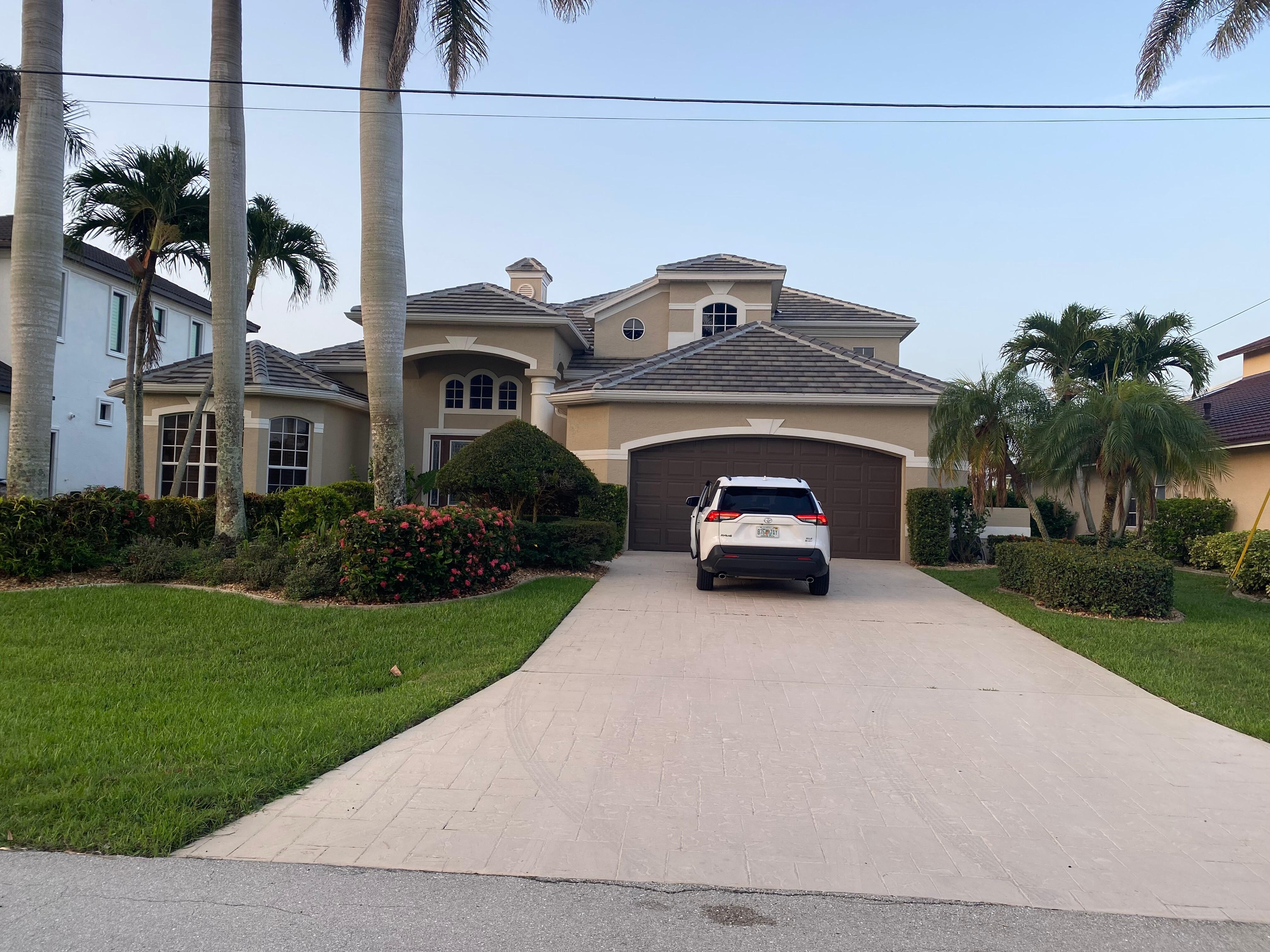 Front of house. 