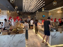 Breakfast can get very busy