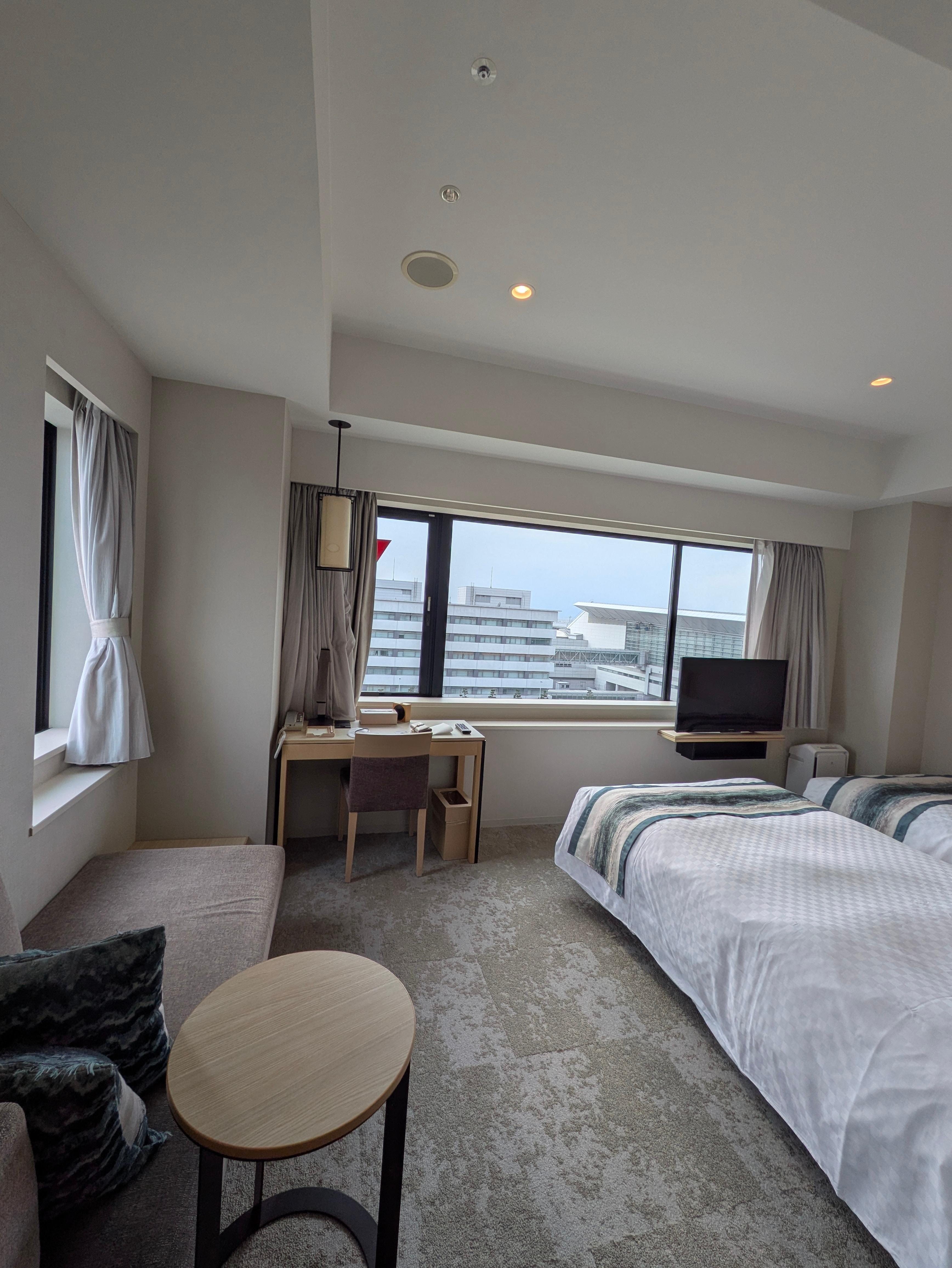 今回はコーナーの部屋にグレードアップしてくれた