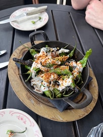We had five servings of these peppers with whipped goat cheese in under three days… delicious