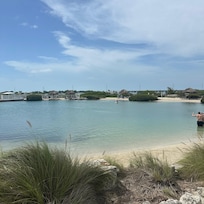 This is a view of the beach area.