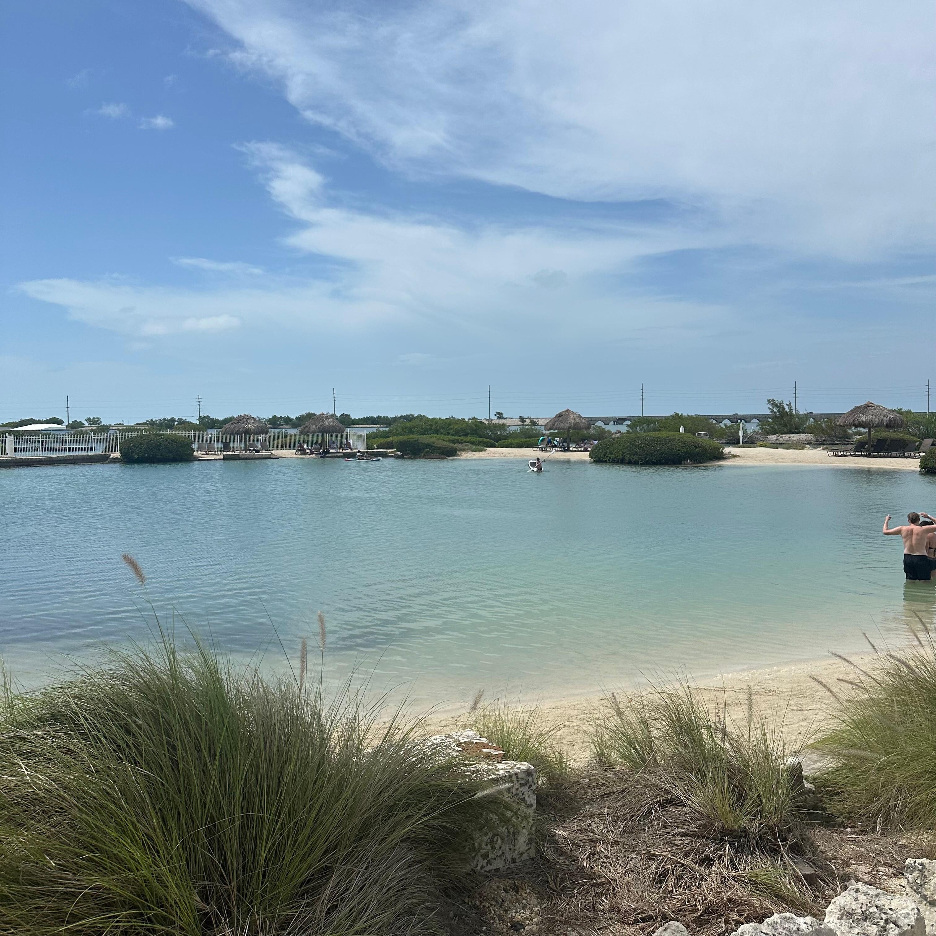 This is a view of the beach area. 