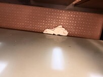 Dirty towel in the bathroom