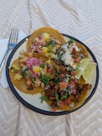 Taco stand in the Quiet pool area.
