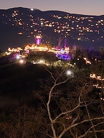 Beautiful view of Anakeesta from the deck of the house.