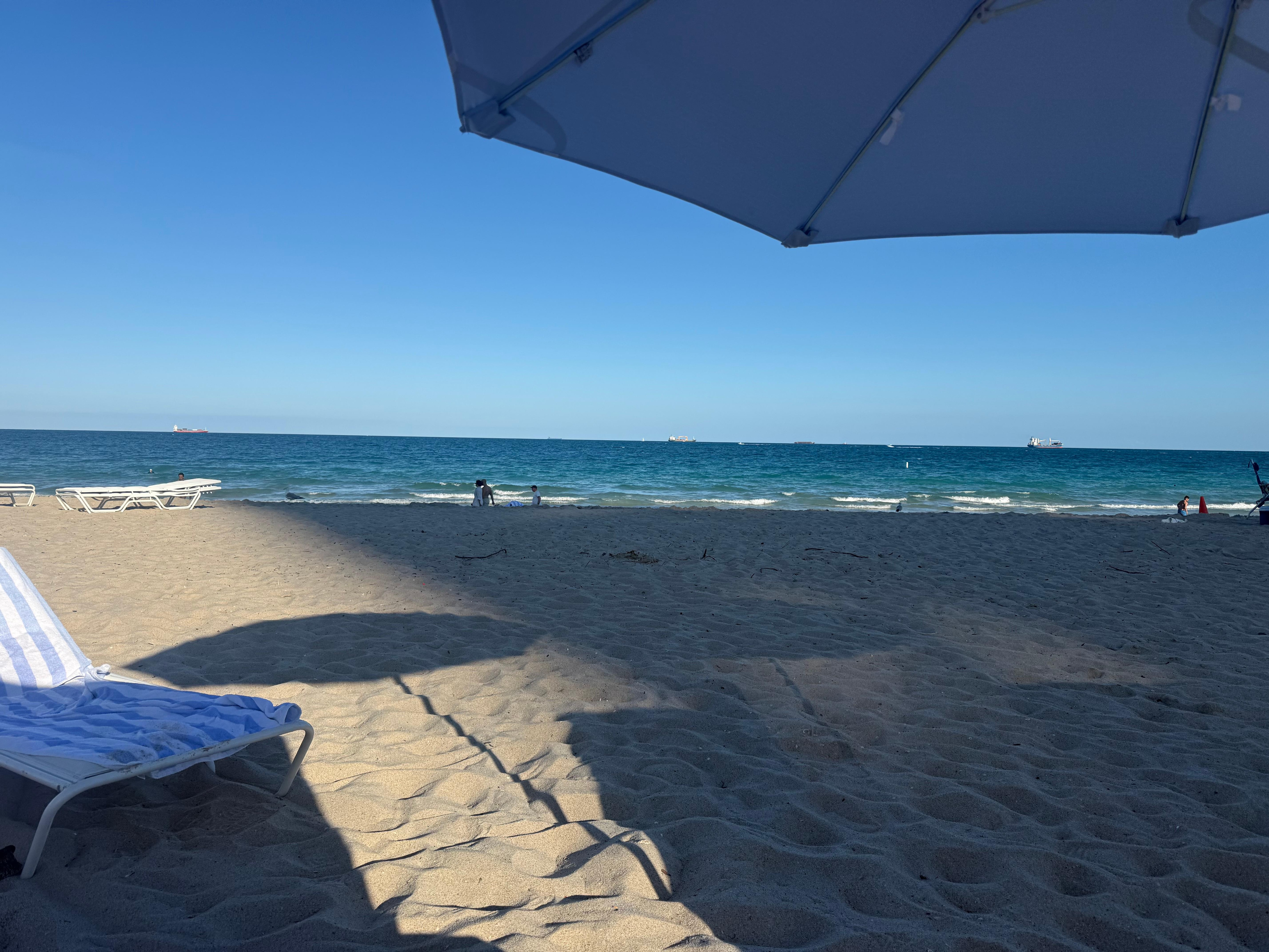 Beach view from Cabana