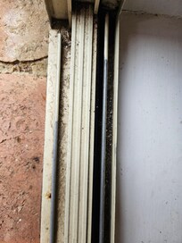 Filthy door tracks