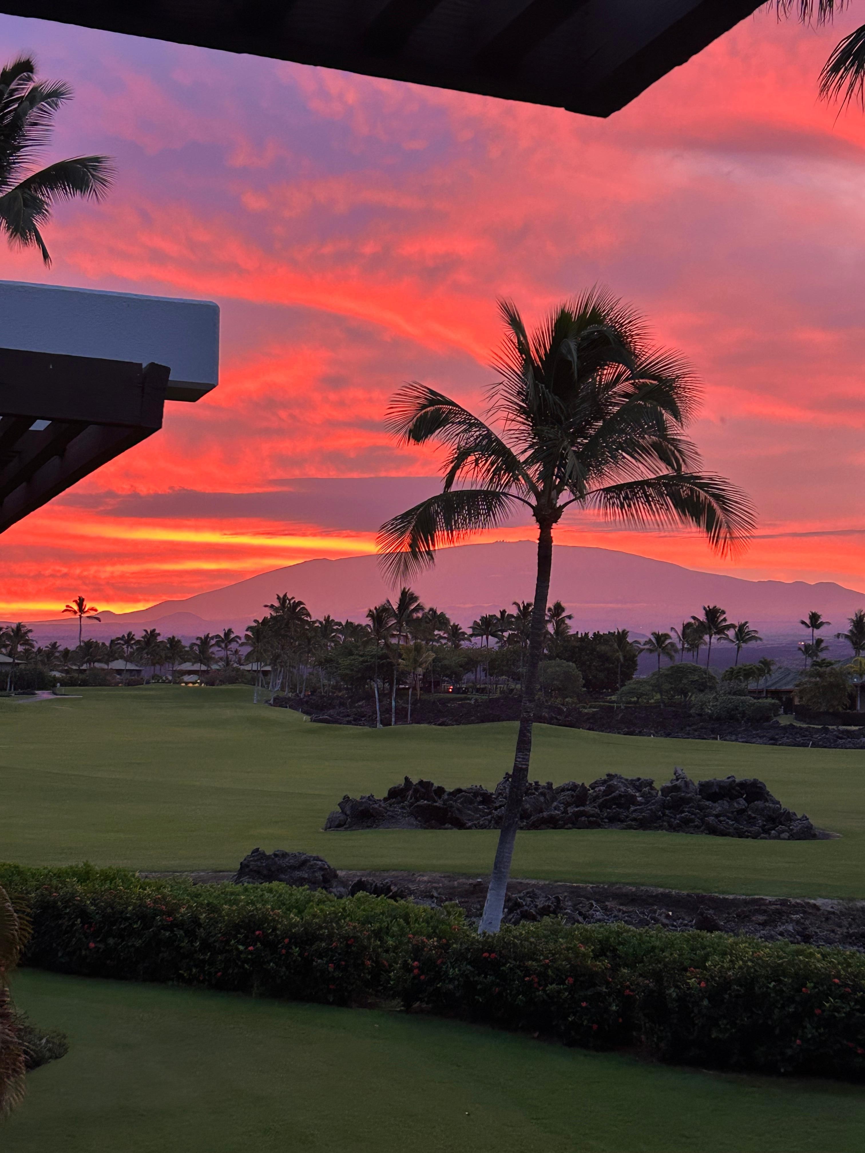 Sunset from the lanai