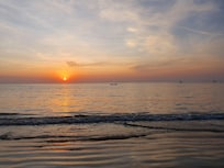 Sunset at the beach 100 metres away