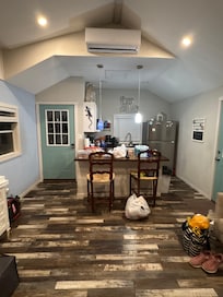 Except all our stuff, the cabin was adorable and cozy!!