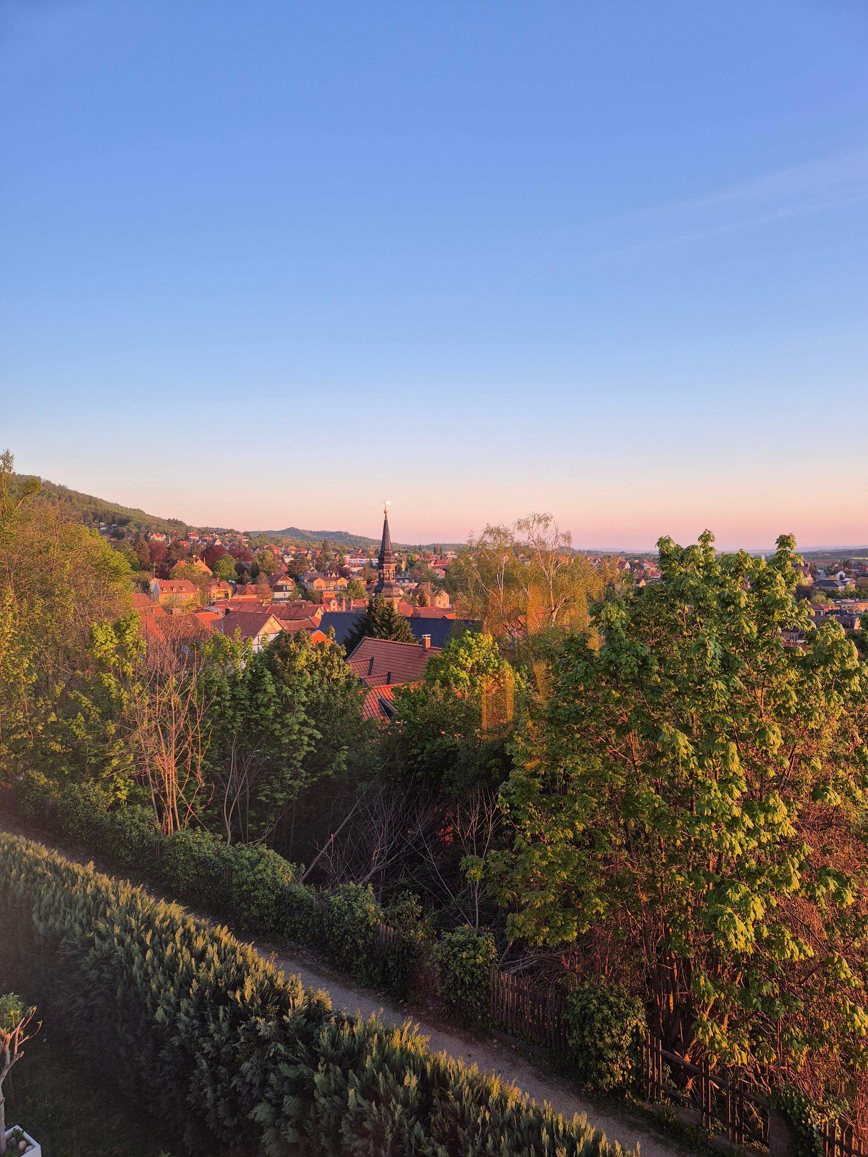 Ausblick aus dem Fenster.