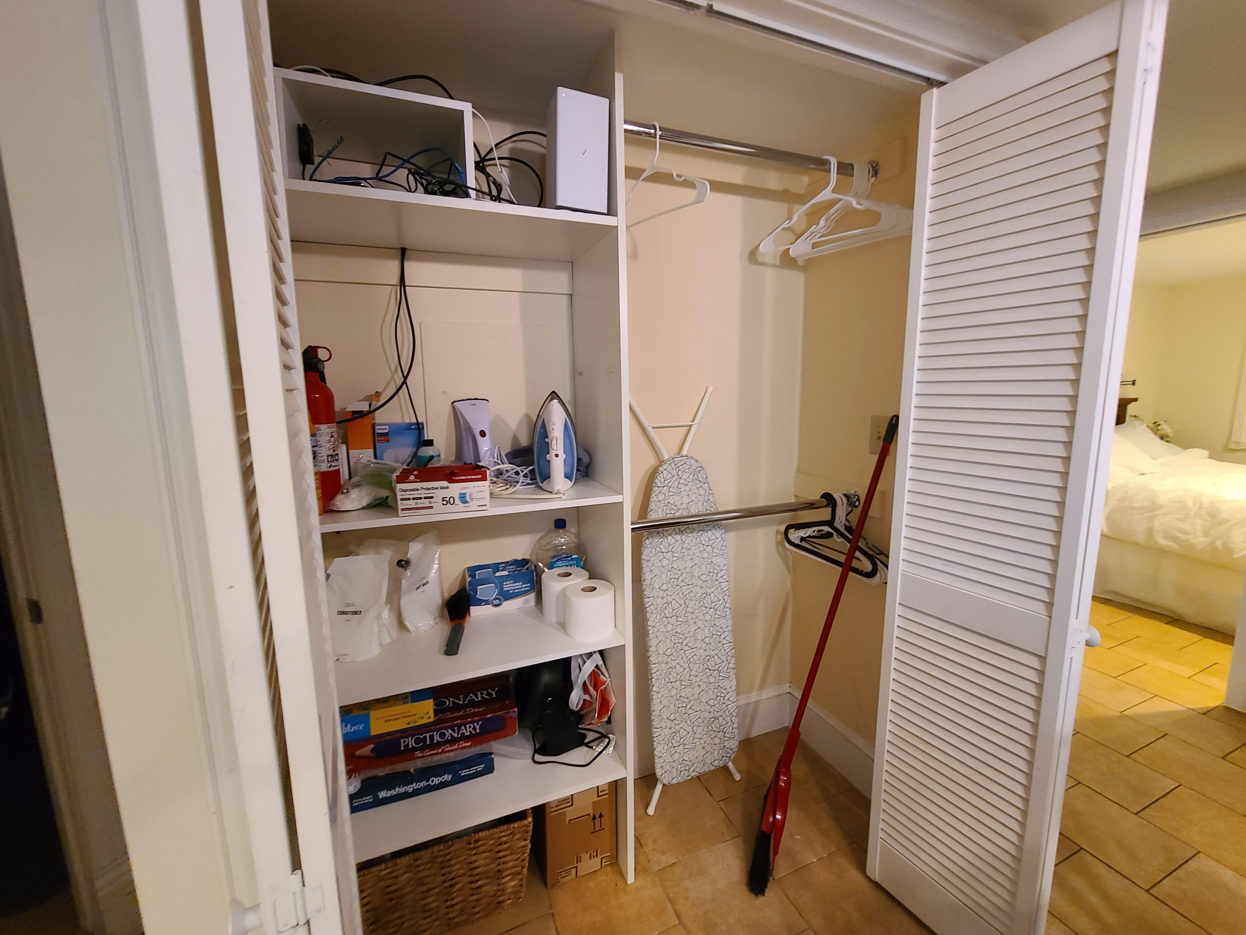 Hall closet