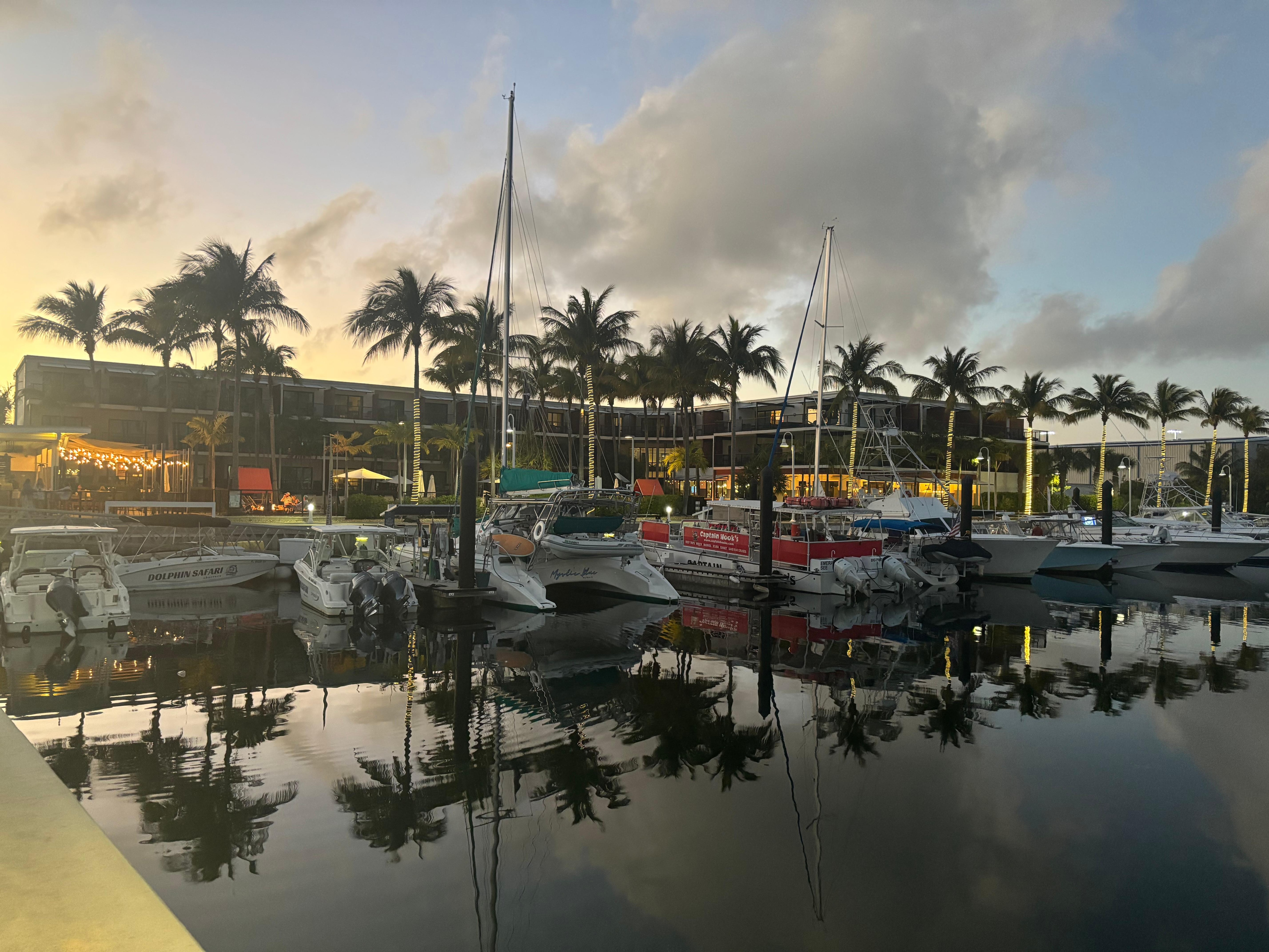 Marina at sunset