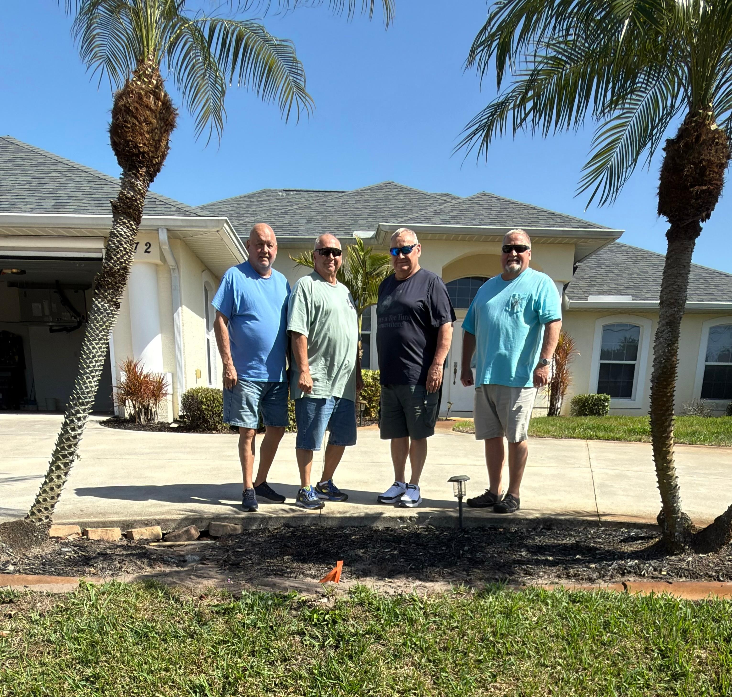 We are 4 brothers having a get together. We are from South Dakota, Nebraska, Mississippi, and Florida. Here for spring training baseball. 