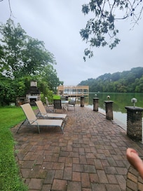 Sitting on the dock watching everyone fish