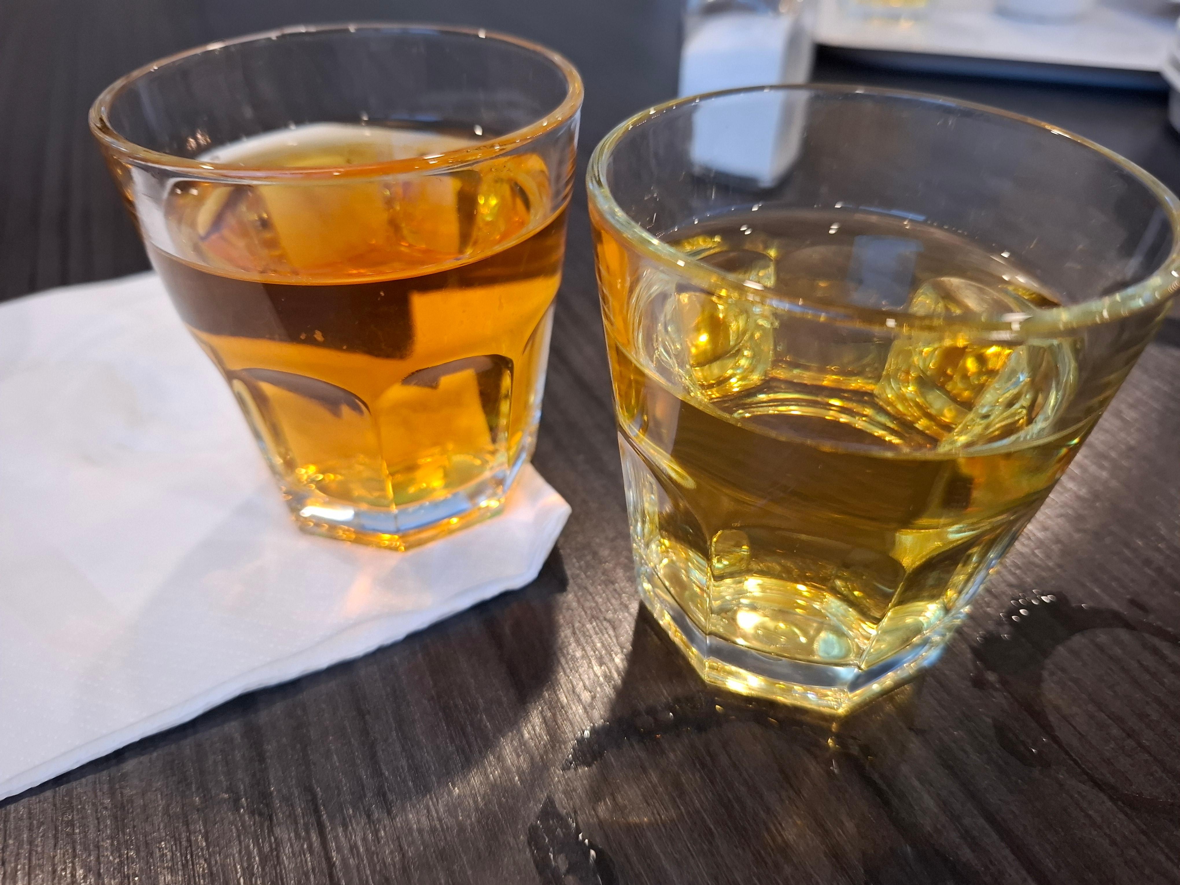 Fresh juice was rotten , one was like water the other makes you screw your face up 