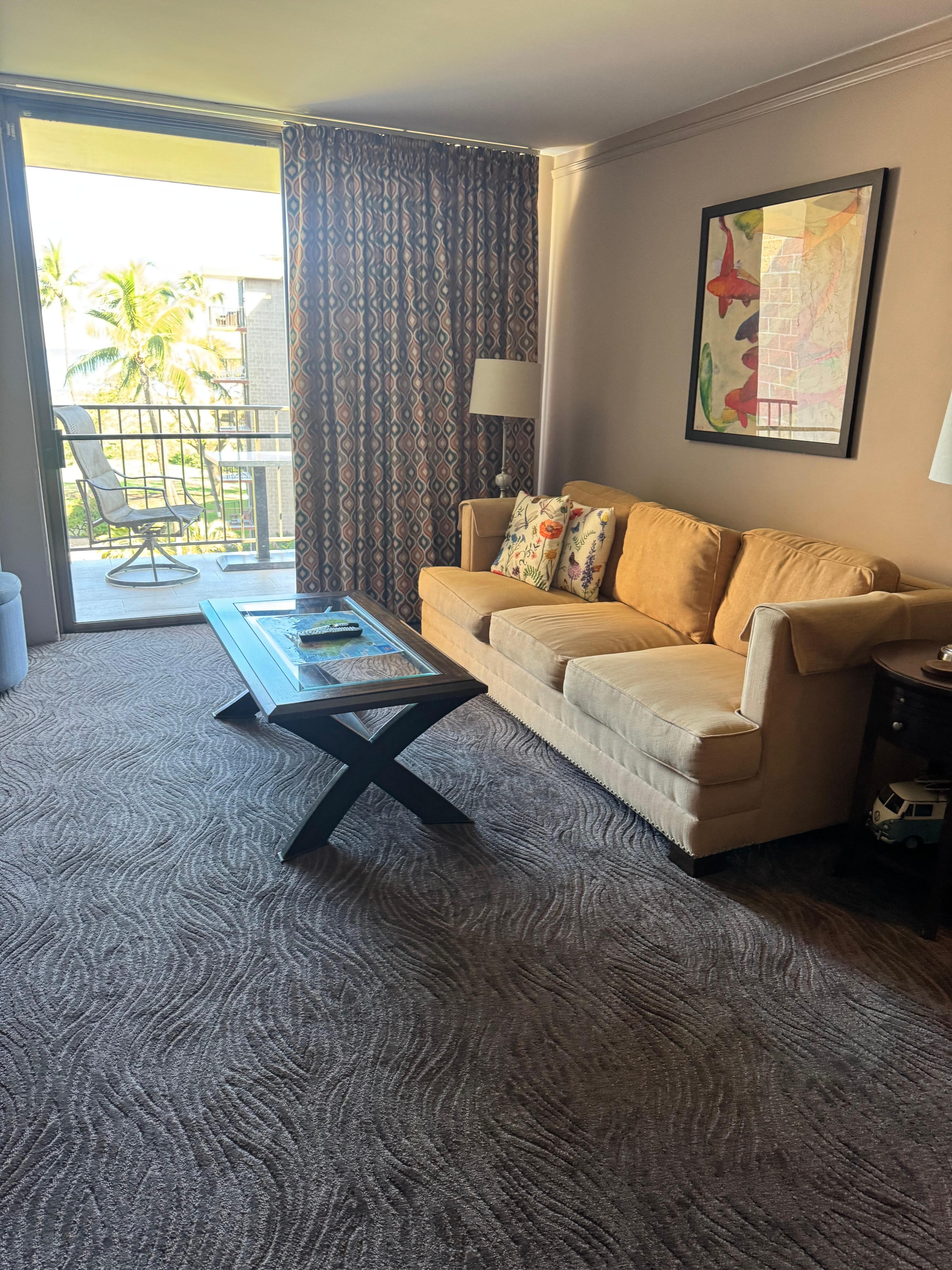 Relaxing living room with a view!
