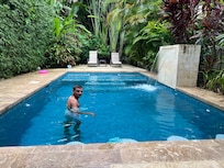 The pool and grotto