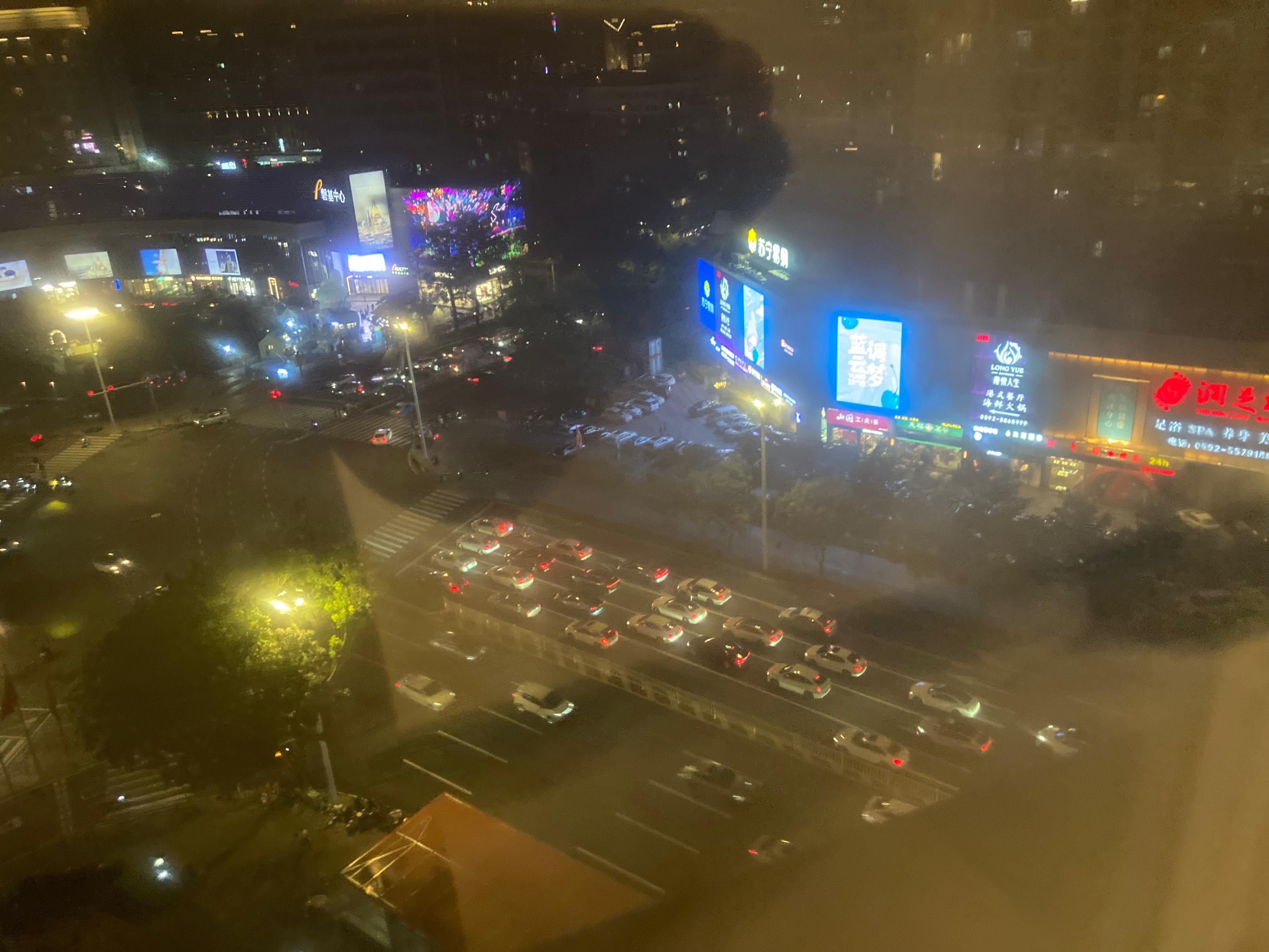 部屋から見た夜景