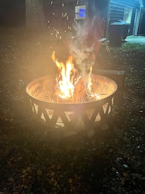Fire pit outside