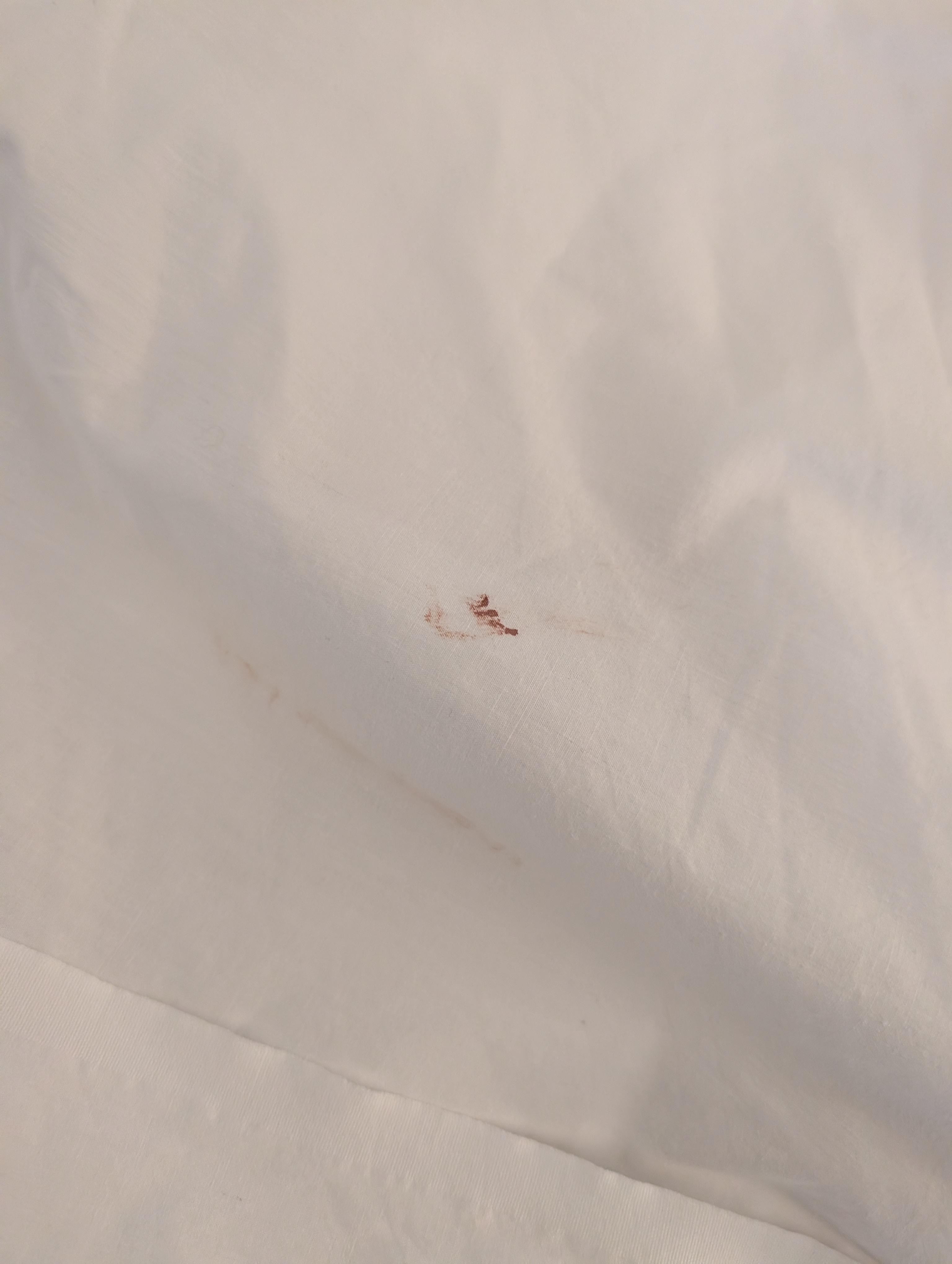 Blood on sheets
