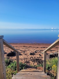 Beach from the steps