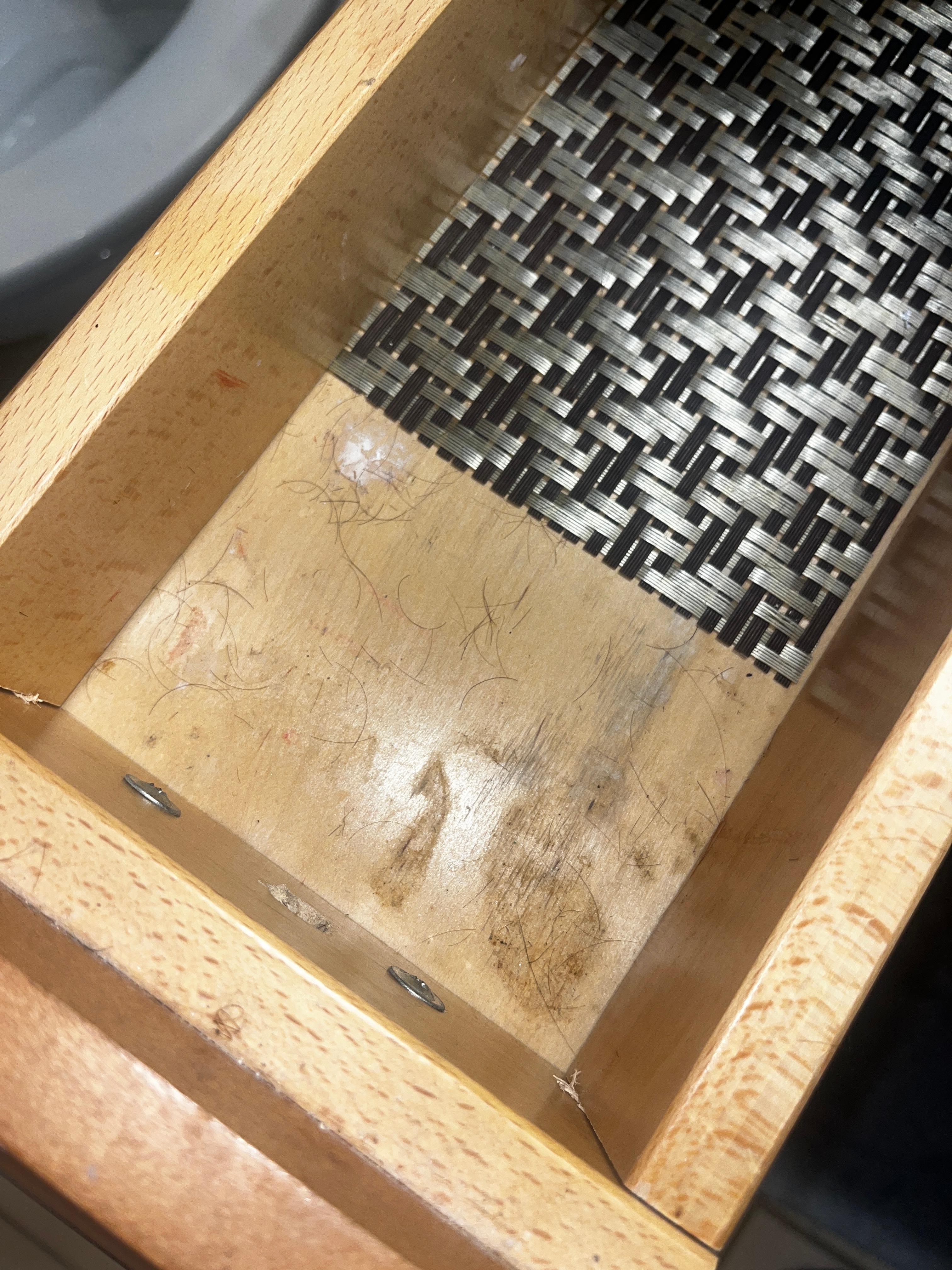 Hair shavings from previous tenants