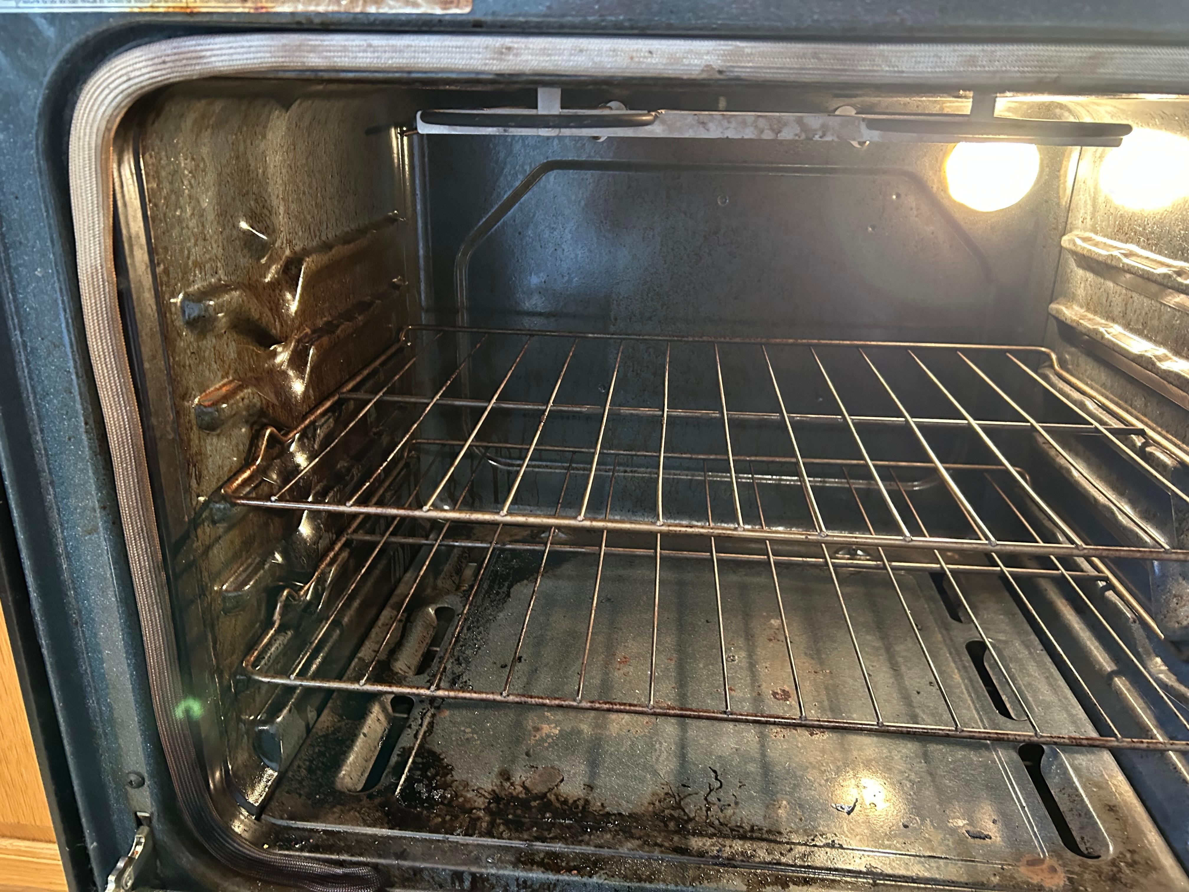 Inside of oven. Gross!