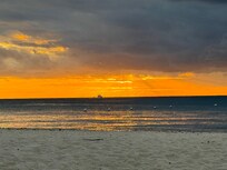 sunset from the beach