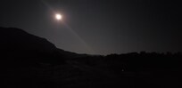 Arrived at night to an empty site, pitch dark in the middle of nothing.