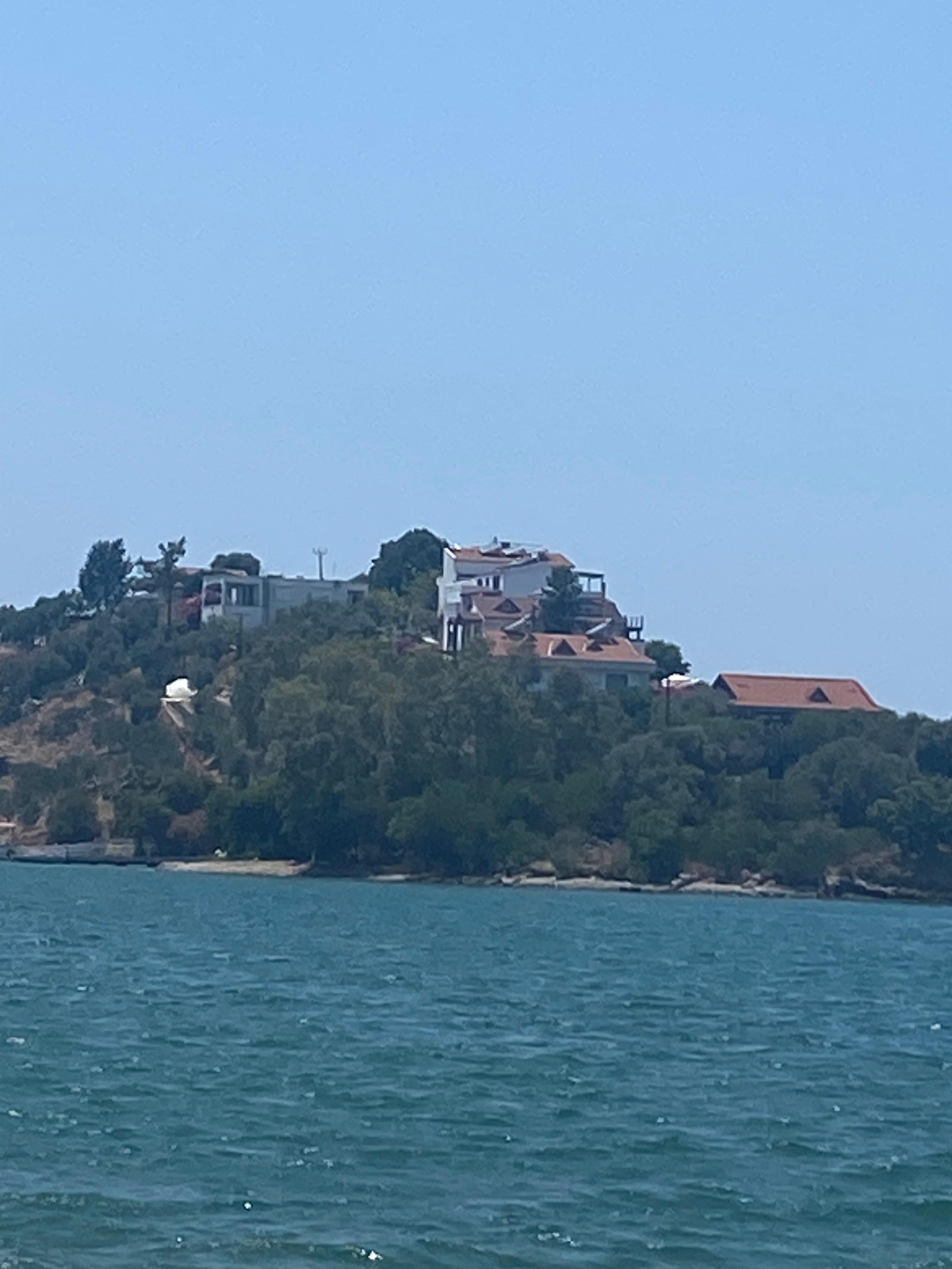 The island from the boat